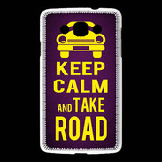 Coque LG L60 Keep Calm and Take o road 2 Violet