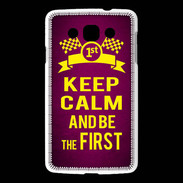 Coque LG L60 Keep Calm and Be the First Rose