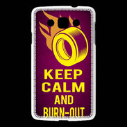 Coque LG L60 Keep Calm and Burn Out Rose
