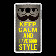 Coque LG L60 Keep Calm and Have a good Style Gris