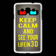 Coque LG L60 Keep Calm and See your life 3D Gris
