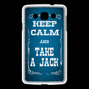 Coque LG L60 Keep Calm and Take Jack Bleu