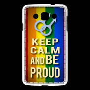 Coque LG L60 Keep Calm and Be Proud mens Gay