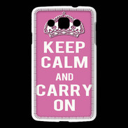 Coque LG L60 Keep Calm and Carry on Rose