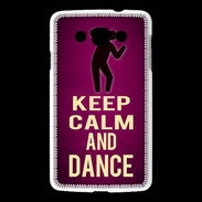 Coque LG L60 Keep Calm and Dance Rose