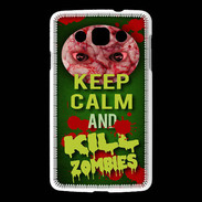 Coque LG L60 Keep Calm and Kill Zombies Vert