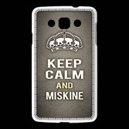 Coque LG L60 Keep Calm and Miskine Gris