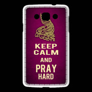 Coque LG L60 Keep Calm and Pray Muslim Rose