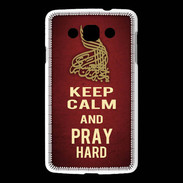 Coque LG L60 Keep Calm and Pray Muslim Rouge