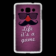 Coque LG L60 Life It's a game Rose ZG