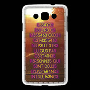 Coque LG L60 Message codé ZG