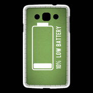 Coque LG L60 Low Battery vert ZG