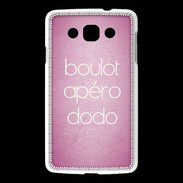 Coque LG L60 Boulot Apéro Dodo Rose ZG
