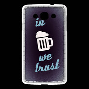 Coque LG L60 In Beer We trust bleu ZG