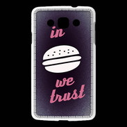 Coque LG L60 In Burger We trust Rouge ZG