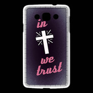 Coque LG L60 In Christ We trust Rouge ZG