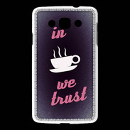 Coque LG L60 In Coffee We trust Rouge ZG