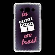 Coque LG L60 In Ciné We Trust Rouge ZG
