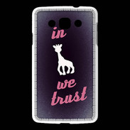 Coque LG L60 In Girafe We trust Rouge ZG