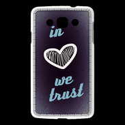 Coque LG L60 In Love We trust Bleu ZG
