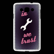 Coque LG L60 In Mecanic We trust Rouge ZG