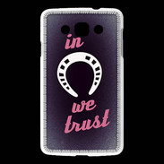 Coque LG L60 In Luck We trust Rouge ZG