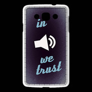Coque LG L60 In Music We trust Bleu ZG