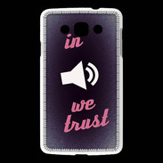 Coque LG L60 In Music We trust Rouge ZG