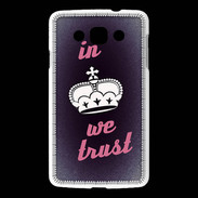 Coque LG L60 In Queen We trust Rouge ZG
