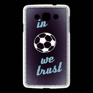 Coque LG L60 In Soccer We trust Bleu ZG