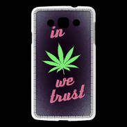 Coque LG L60 In Weed We trust Rouge ZG