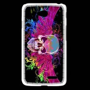 Coque LG L65 Tête de mort design et colorée