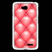 Coque LG L65 Capitonnage Rose