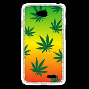 Coque LG L65 Fond Rasta Cannabis