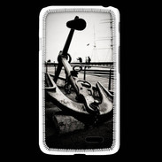Coque LG L65 Ancre en noir et blanc