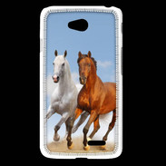 Coque LG L65 Duo de chevaux