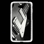 Coque LG L65 Guitare en noir et blanc