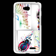 Coque LG L65 Abstract musique