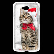 Coque LG L65 Chat Noël 2