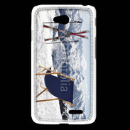 Coque LG L65 transat et skis neige