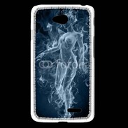 Coque LG L65 Femme en fumée de cigarette