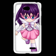Coque LG L65 Chibi style illustration of a super-heroine 25