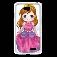 Coque LG L65 Cute cartoon illustration of a queen