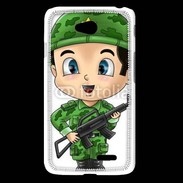 Coque LG L65 Cute cartoon illustration of a soldier