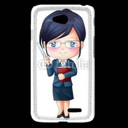 Coque LG L65 Cute cartoon illustration of a teacher