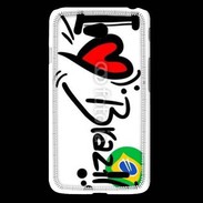 Coque LG L65 I love Brésil 2