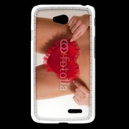 Coque LG L65 Coeur sexy