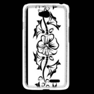 Coque LG L65 Tatouage de fleurs 5