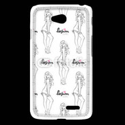 Coque LG L65 Illustration fashion girl 3