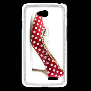 Coque LG L65 escarpin petits pois